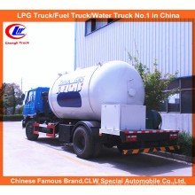 6 Wheeler 15000L LPG camión cisterna 10m3 Gas LPG llenado camión cisterna